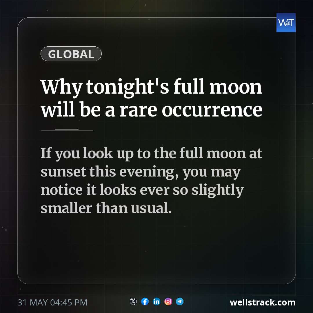 Why tonight's full moon will be a rare occurrence — WellsTrack