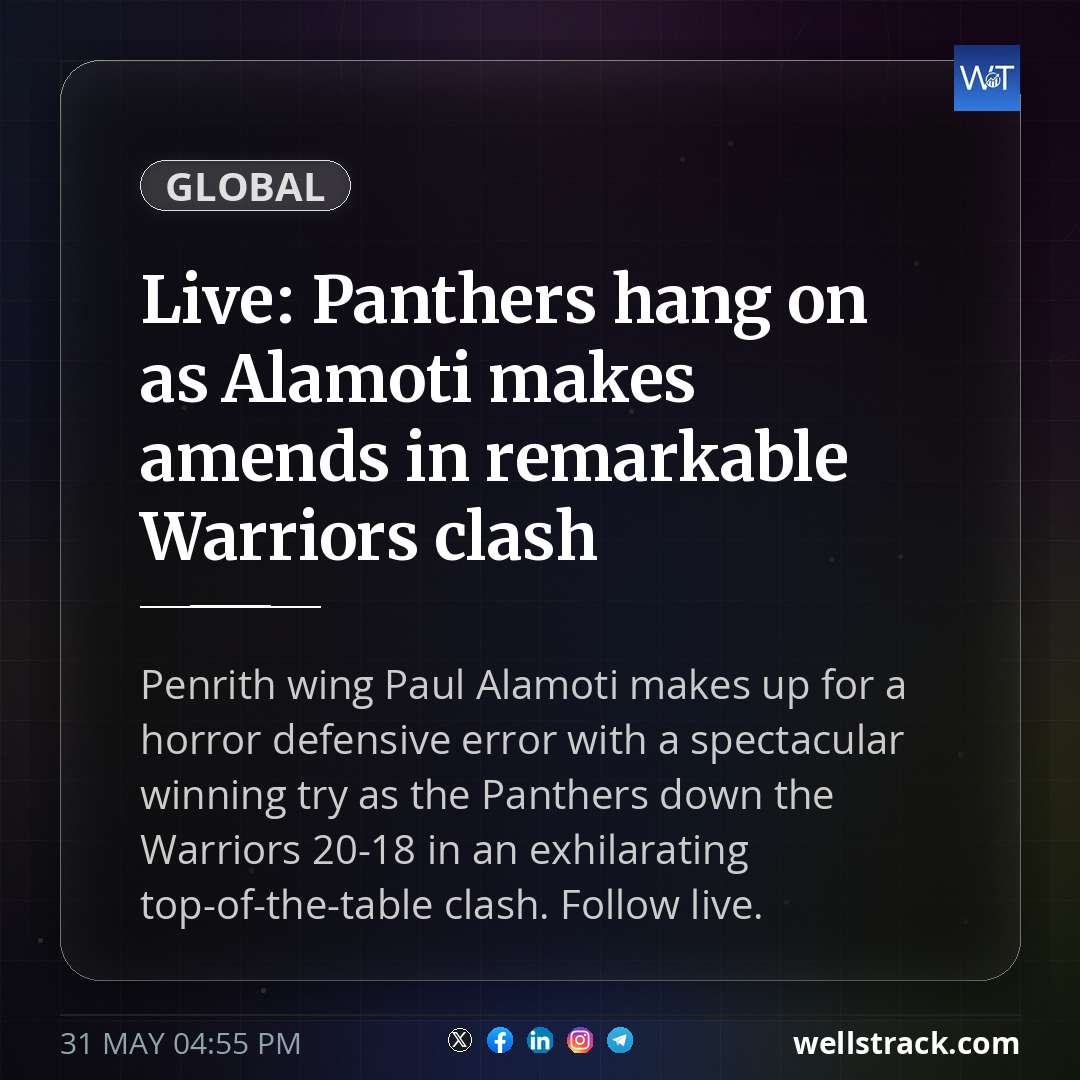 Live: Panthers hang on as Alamoti makes amends in remarkable Warriors clash — WellsTrack