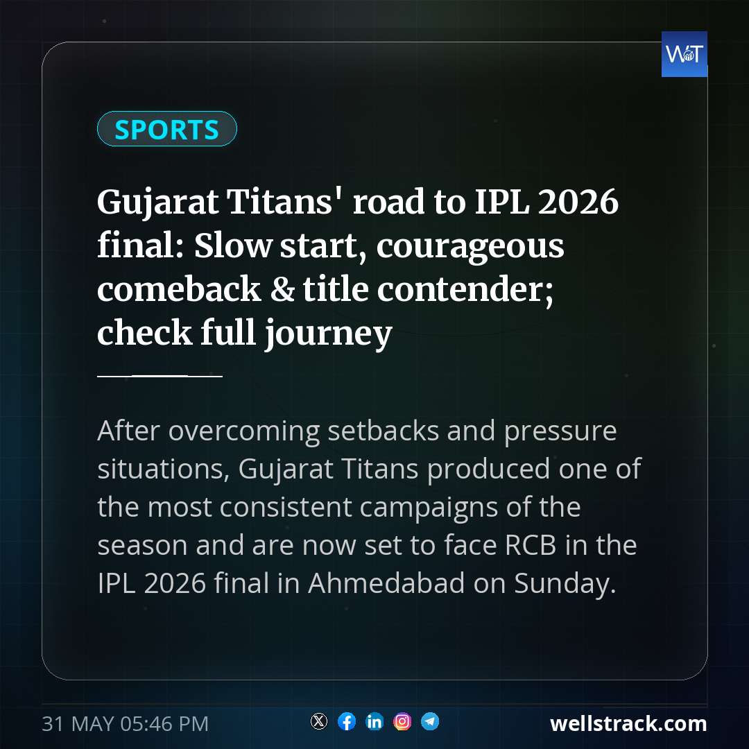 Gujarat Titans' road to IPL 2026 final: Slow start, courageous comeback & title contender; check full journey — WellsTrack
