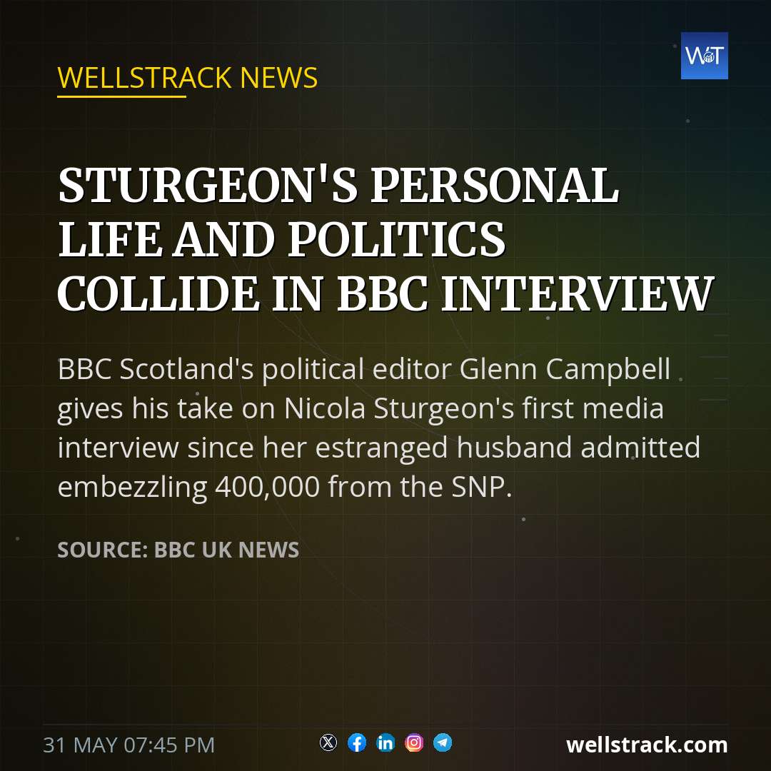 Sturgeon's personal life and politics collide in BBC interview — WellsTrack