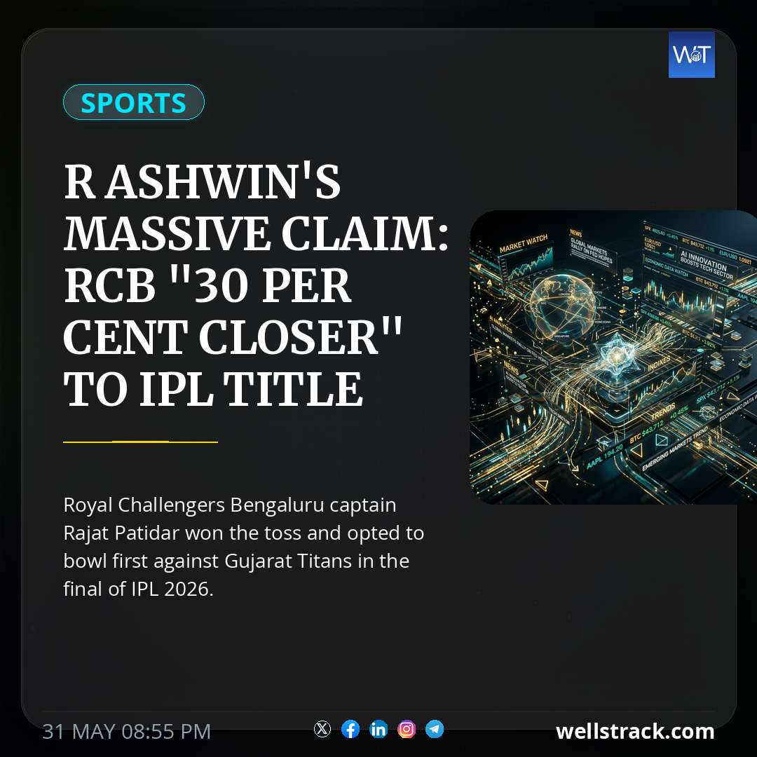 R Ashwin's Massive Claim: RCB "30 Per Cent Closer" To IPL Title Right After Winning Toss vs GT — WellsTrack