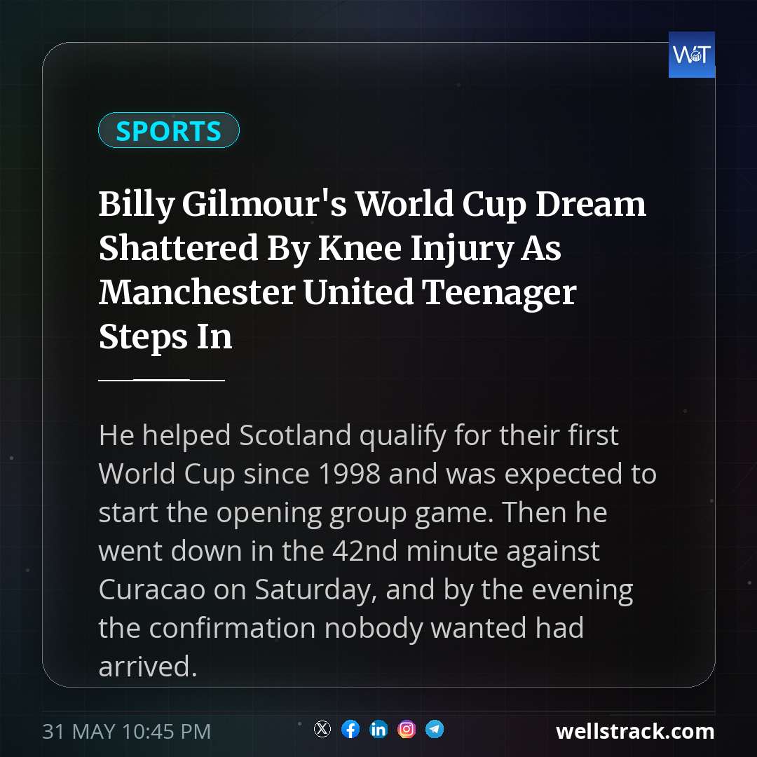 Billy Gilmour's World Cup Dream Shattered By Knee Injury As Manchester United Teenager Steps In — WellsTrack