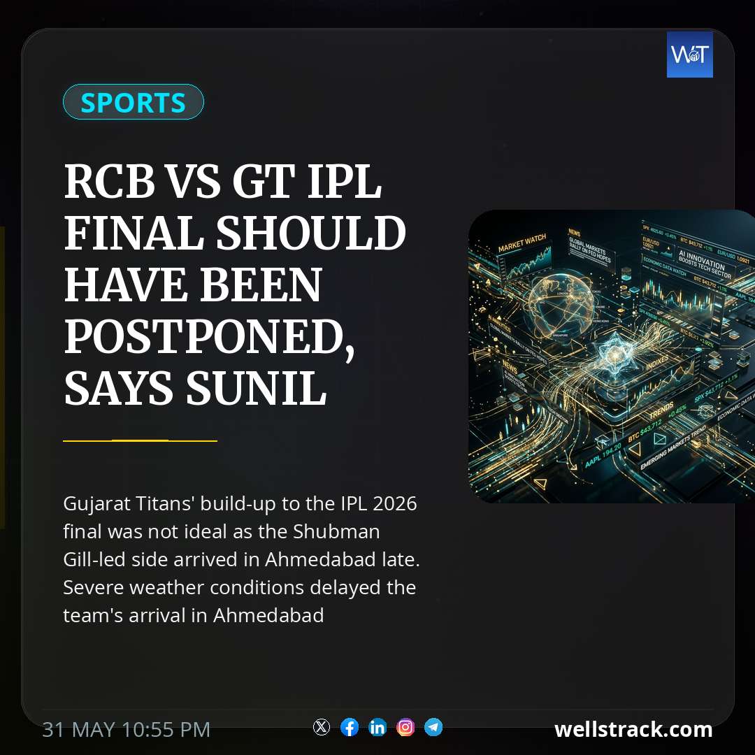 RCB vs GT IPL Final Should Have Been Postponed, Says Sunil Gavaskar. Here's Why — WellsTrack