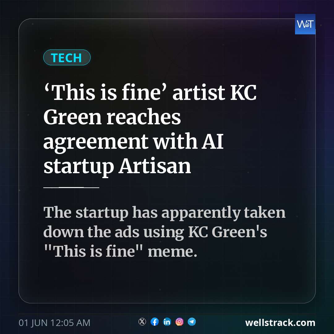 ‘This is fine’ artist KC Green reaches agreement with AI startup Artisan — WellsTrack