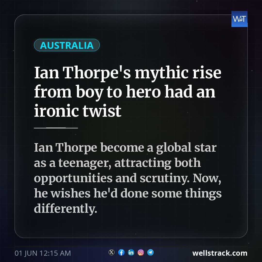 Ian Thorpe's mythic rise from boy to hero had an ironic twist — WellsTrack