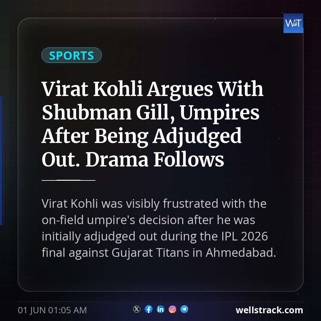 Virat Kohli Argues With Shubman Gill, Umpires After Being Adjudged Out. Drama Follows — WellsTrack