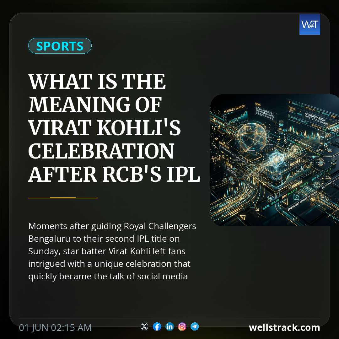 What Is The Meaning Of Virat Kohli's Celebration After RCB's IPL 2026 Final Win? Internet Abuzz — WellsTrack