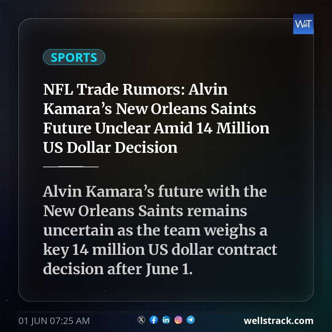 NFL Trade Rumors: Alvin Kamara’s New Orleans Saints Future Unclear Amid 14 Million US Dollar Decision — WellsTrack