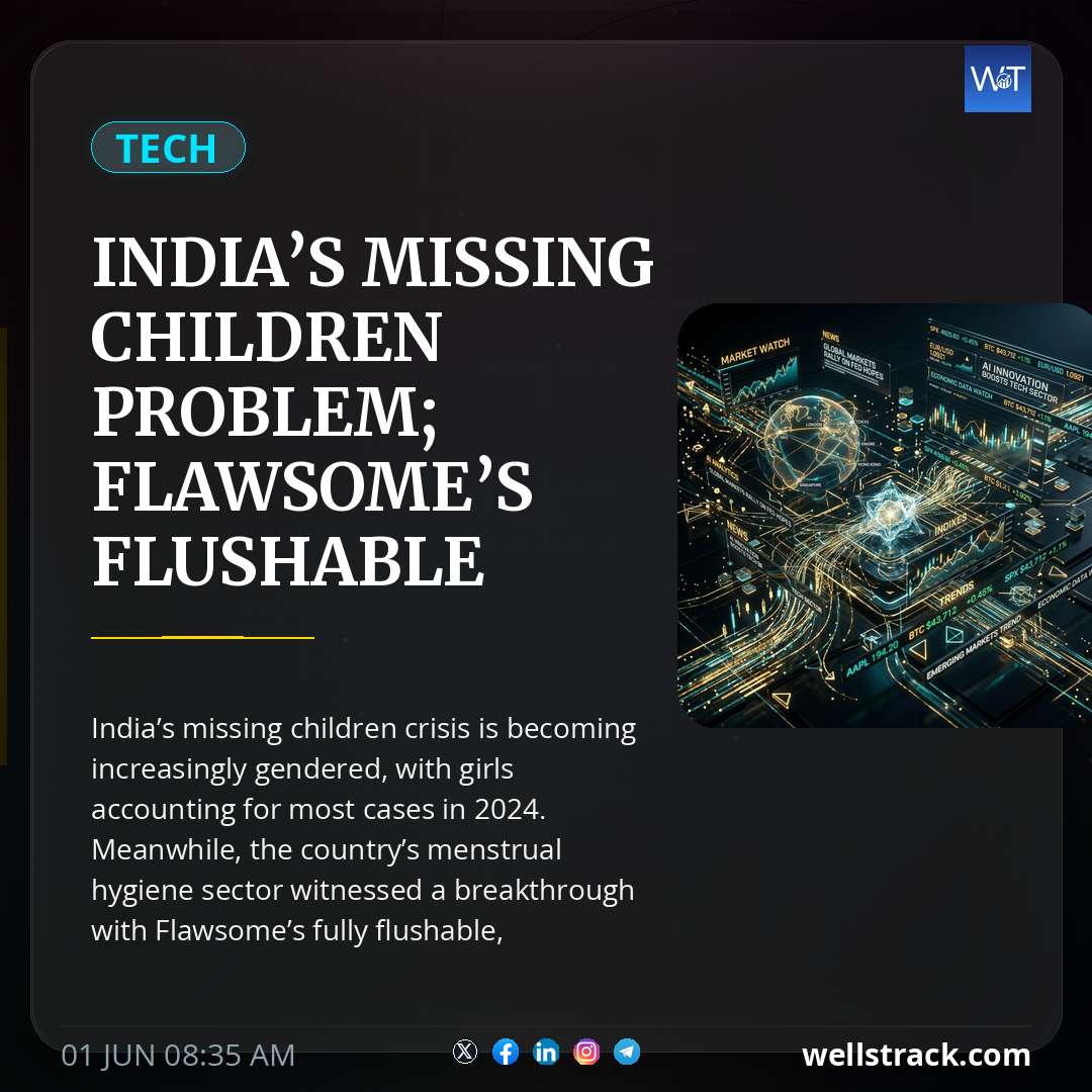 India’s missing children problem; Flawsome’s flushable sanitary pad — WellsTrack
