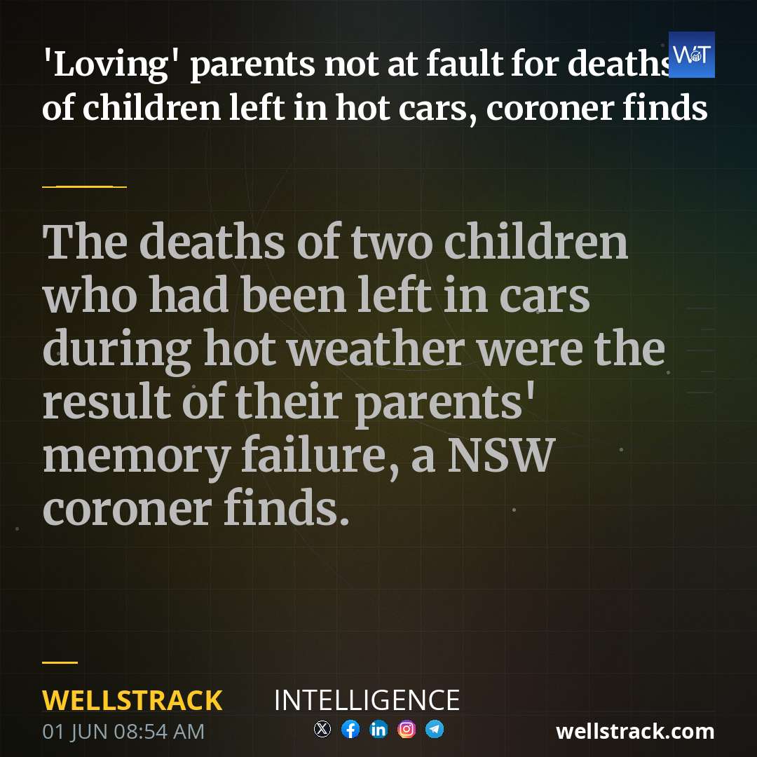 'Loving' parents not at fault for deaths of children left in hot cars, coroner finds — WellsTrack