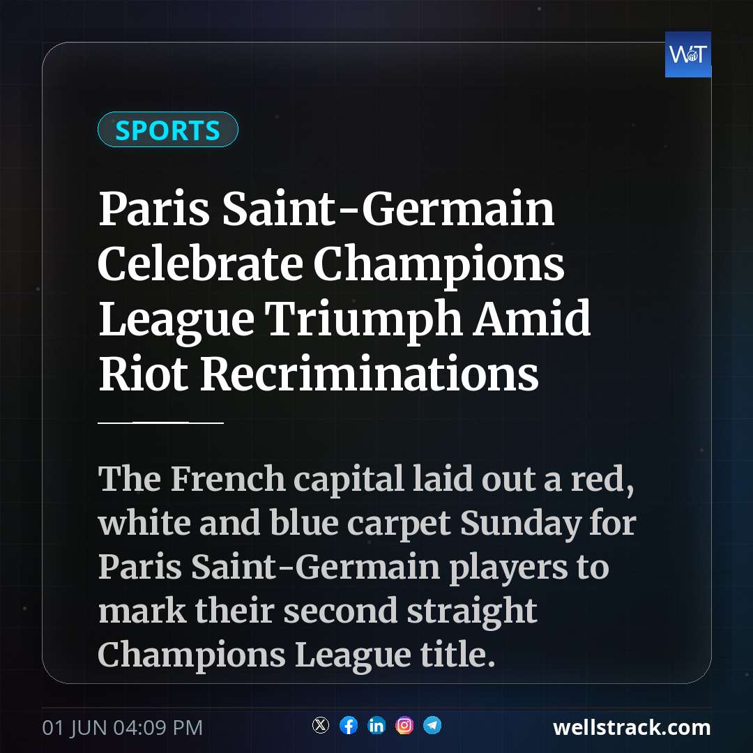 Paris Saint-Germain Celebrate Champions League Triumph Amid Riot Recriminations — WellsTrack