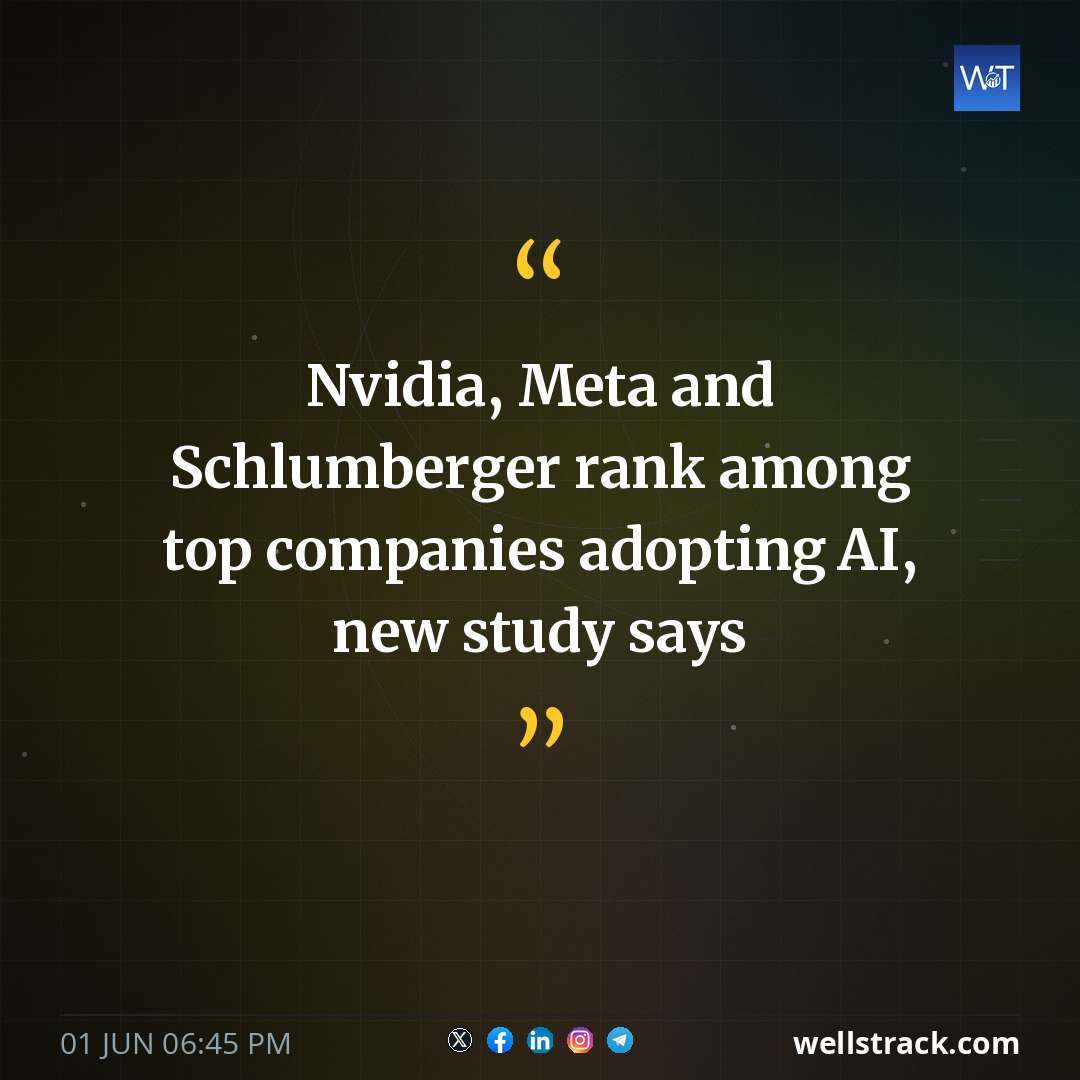 Nvidia, Meta and Schlumberger rank among top companies adopting AI, new study says