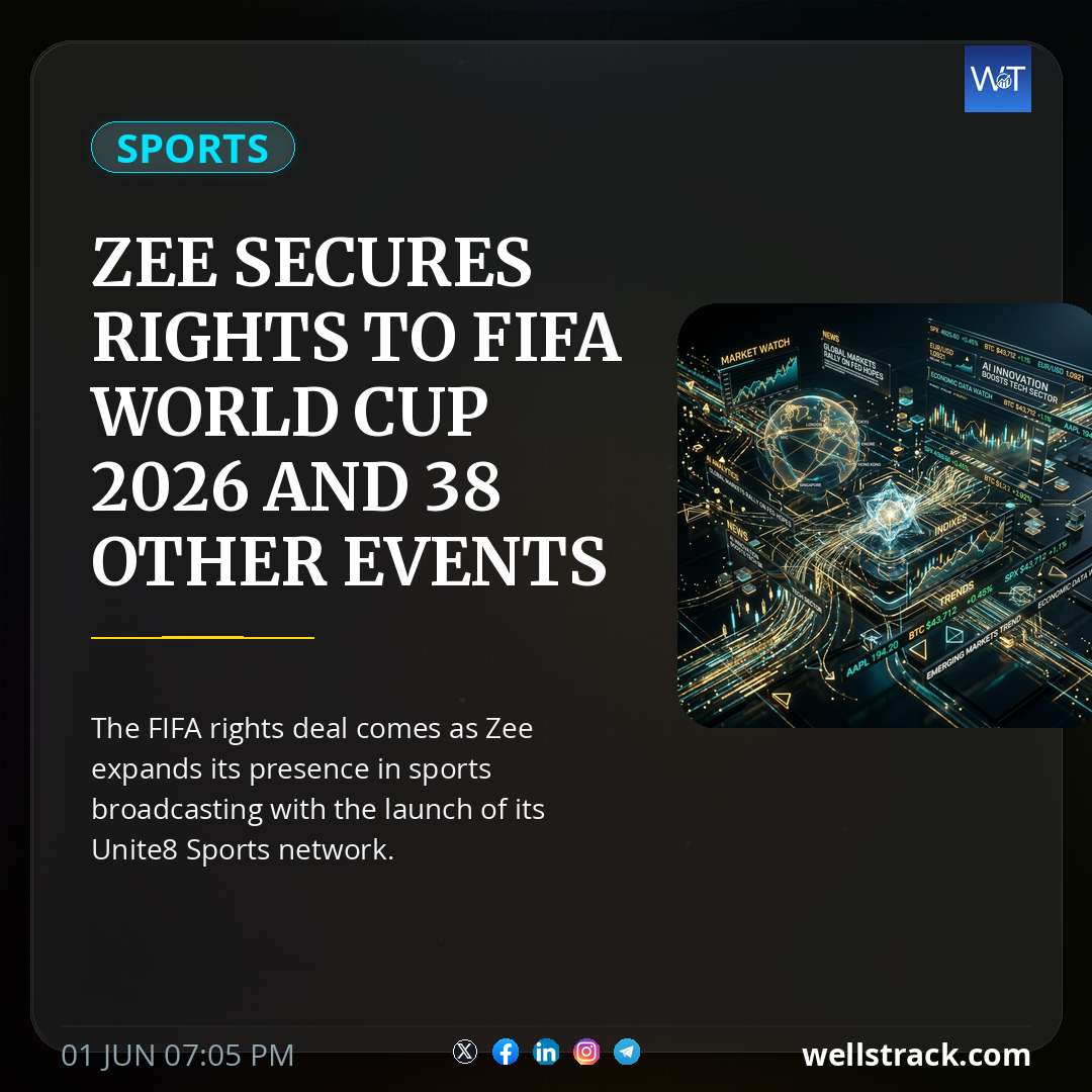 Zee Secures Rights to FIFA World Cup 2026 And 38 Other Events — WellsTrack