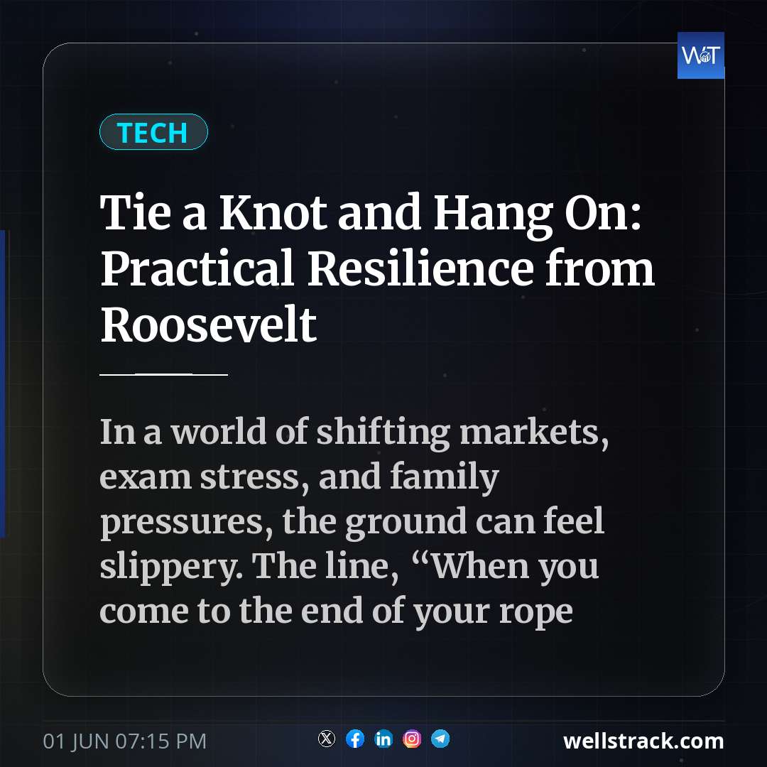 Tie a Knot and Hang On: Practical Resilience from Roosevelt — WellsTrack