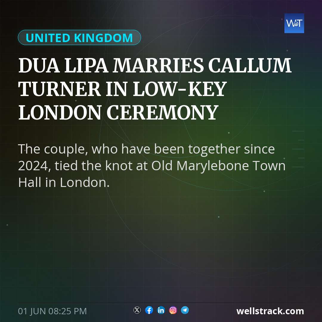 Dua Lipa marries Callum Turner in low-key London ceremony — WellsTrack