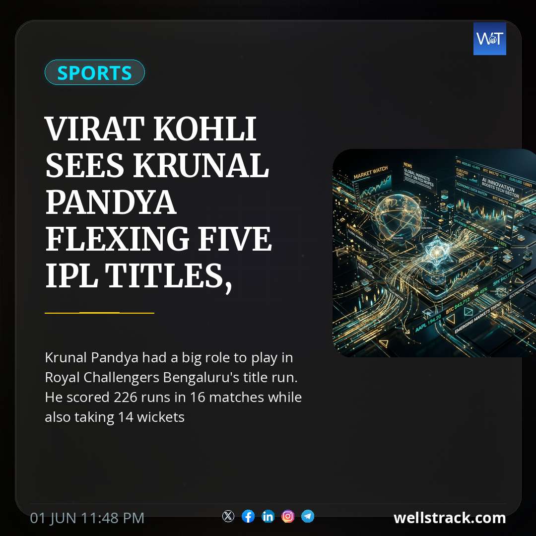 Virat Kohli Sees Krunal Pandya Flexing Five IPL Titles, Gives Him Cheeky RCB 'Reminder'. Watch — WellsTrack