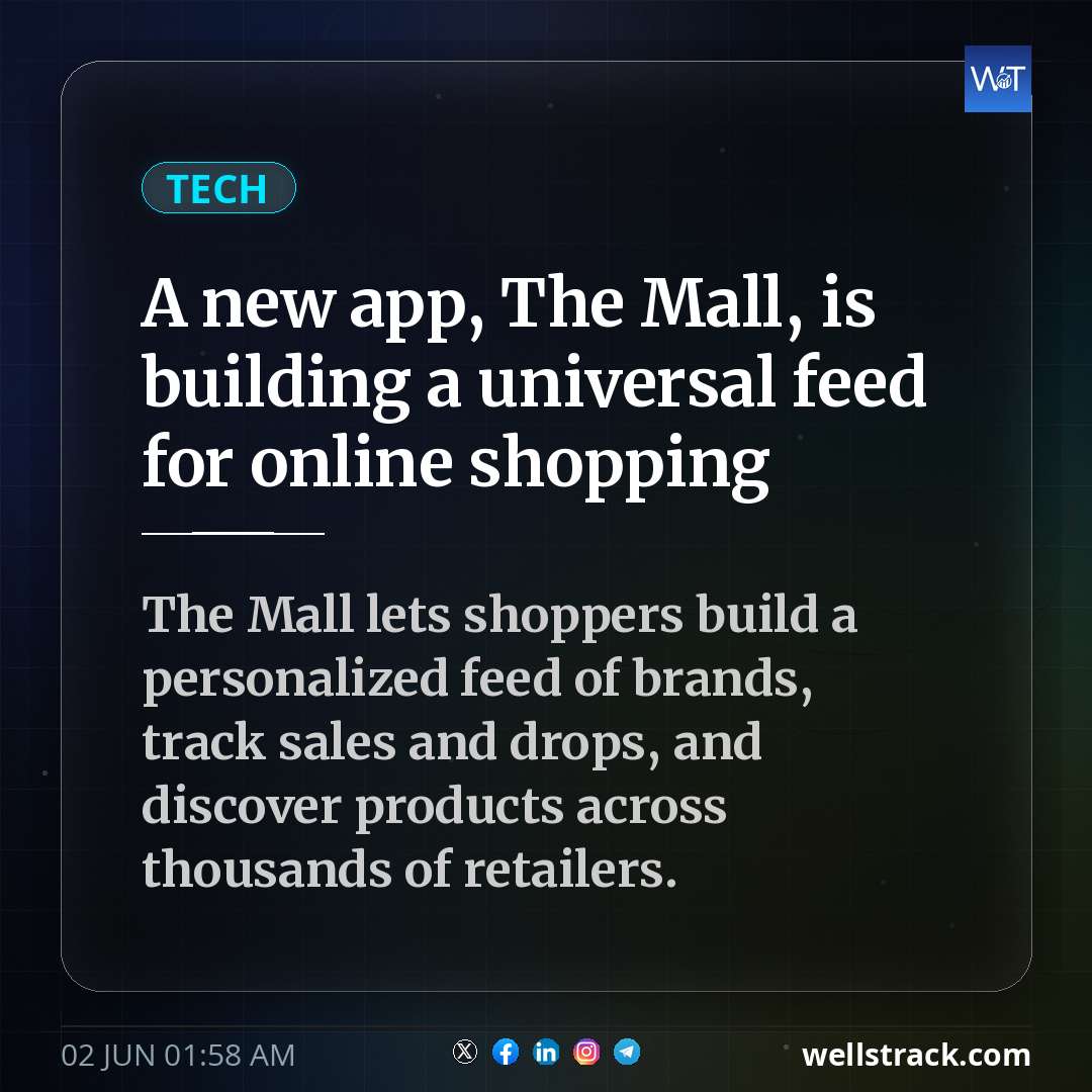 A new app, The Mall, is building a universal feed for online shopping — WellsTrack