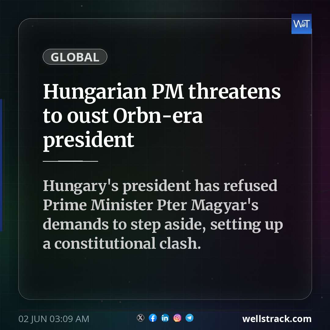 Hungarian PM threatens to oust Orbán-era president — WellsTrack