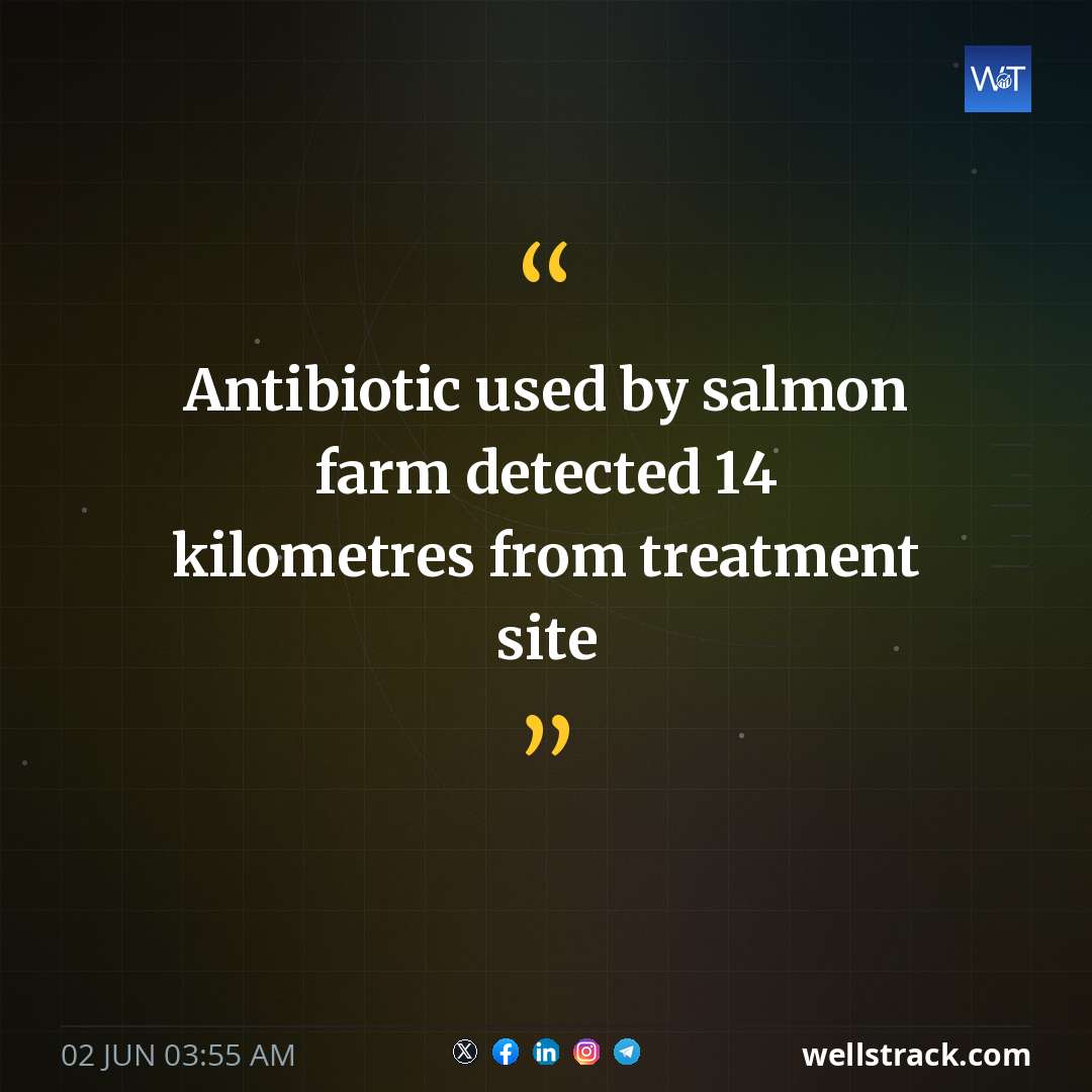Antibiotic used by salmon farm detected 14 kilometres from treatment site — WellsTrack