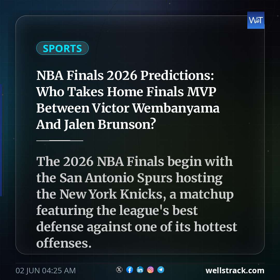 NBA Finals 2026 Predictions: Who Takes Home Finals MVP Between Victor Wembanyama And Jalen Brunson? — WellsTrack