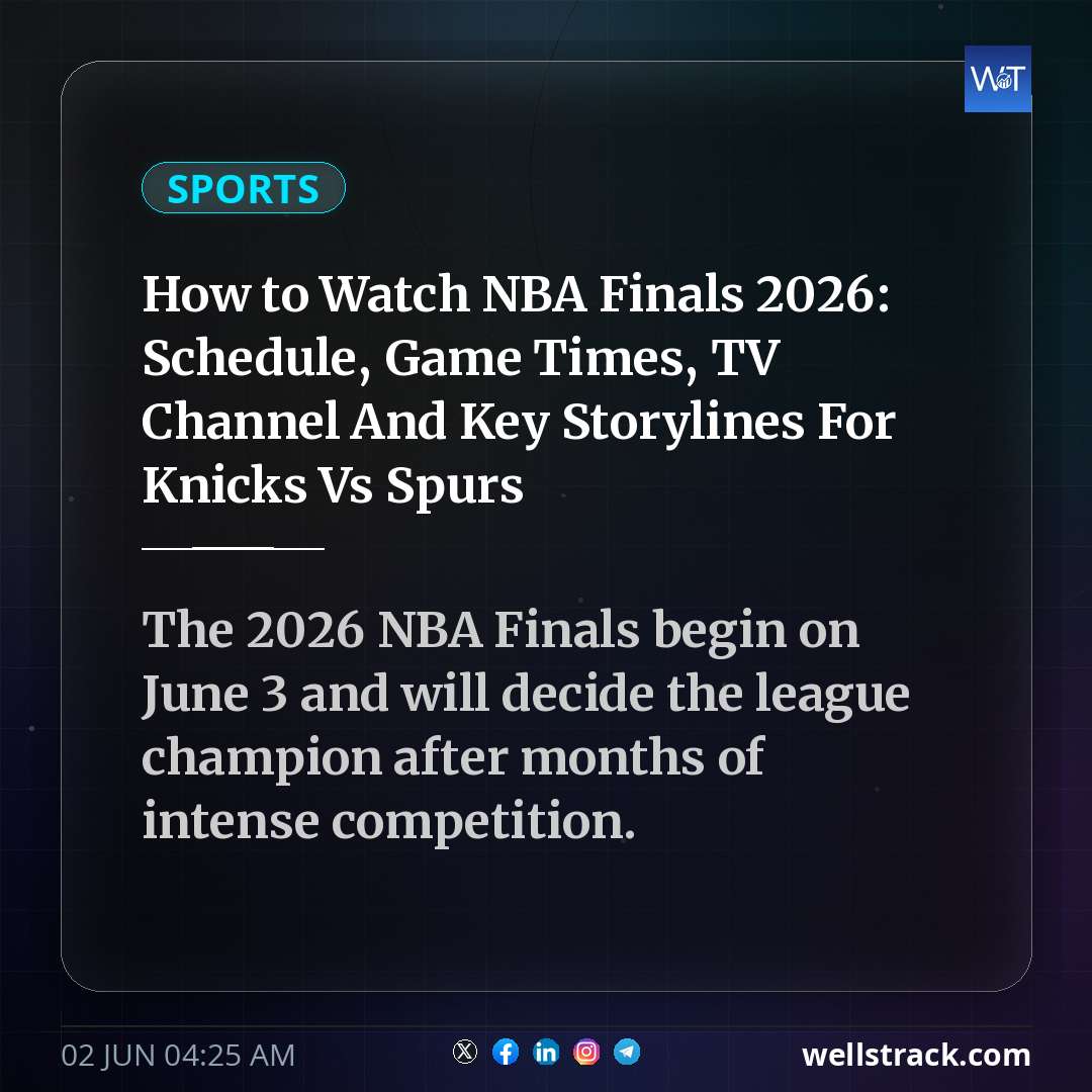 How to Watch NBA Finals 2026: Schedule, Game Times, TV Channel And Key Storylines For Knicks Vs Spurs — WellsTrack
