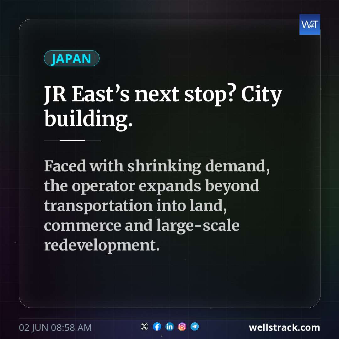 JR East’s next stop? City building. — WellsTrack