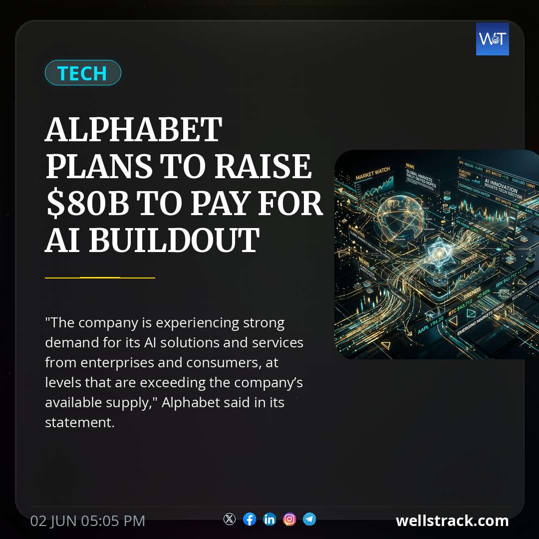 Alphabet plans to raise $80B to pay for AI buildout