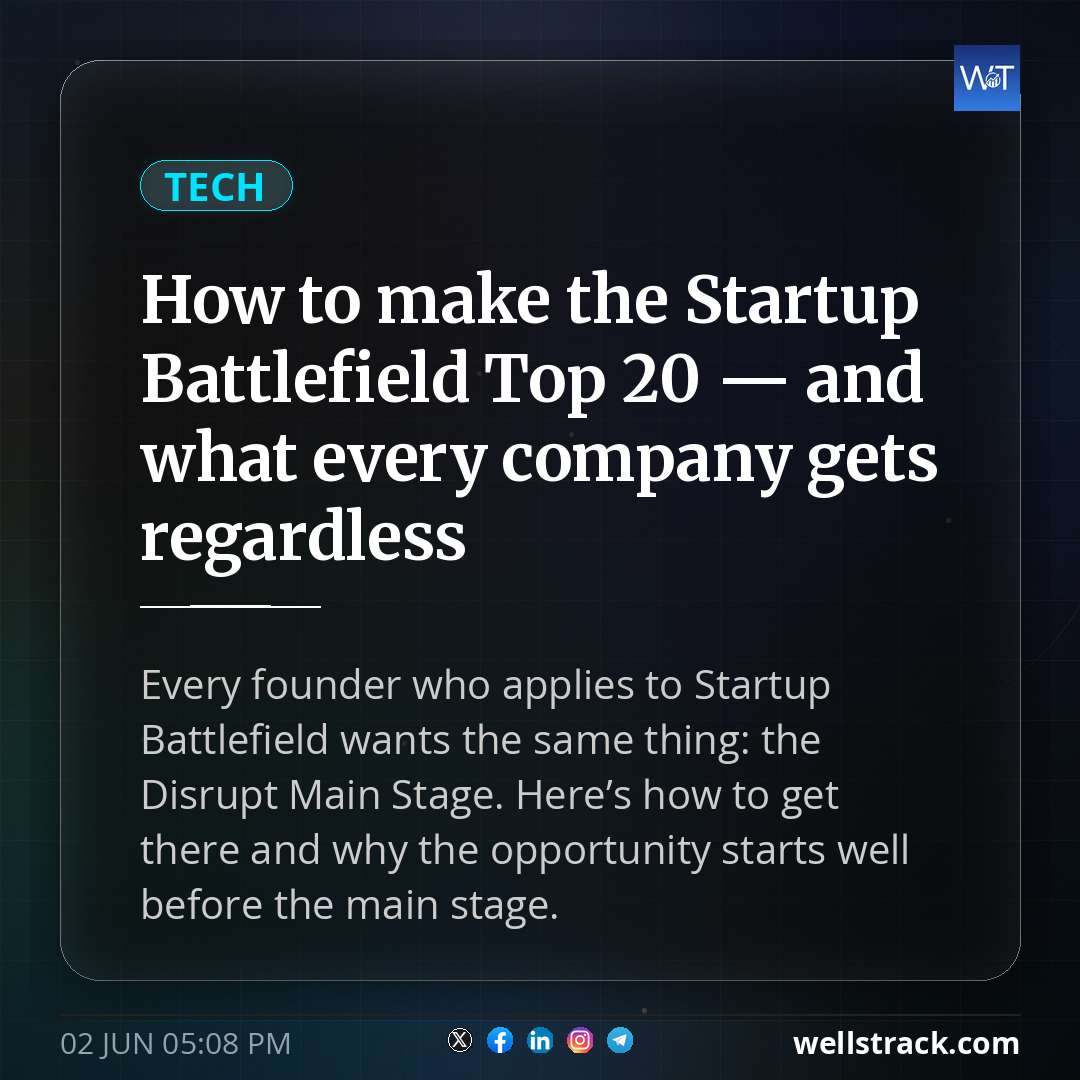 How to make the Startup Battlefield Top 20 — and what every company gets regardless