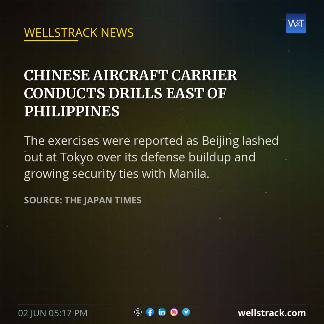 Chinese aircraft carrier conducts drills east of Philippines