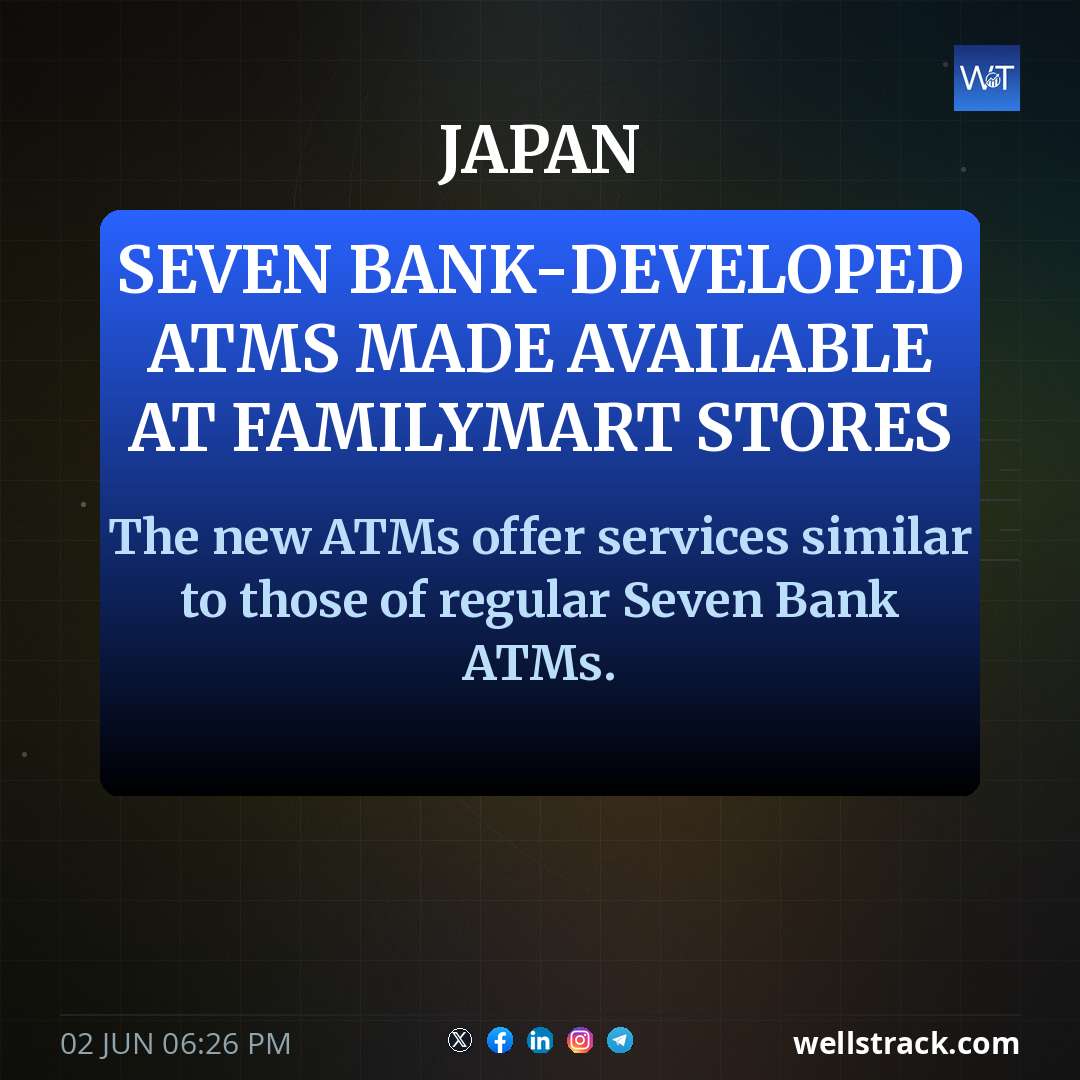 Seven Bank-developed ATMs made available at FamilyMart stores
