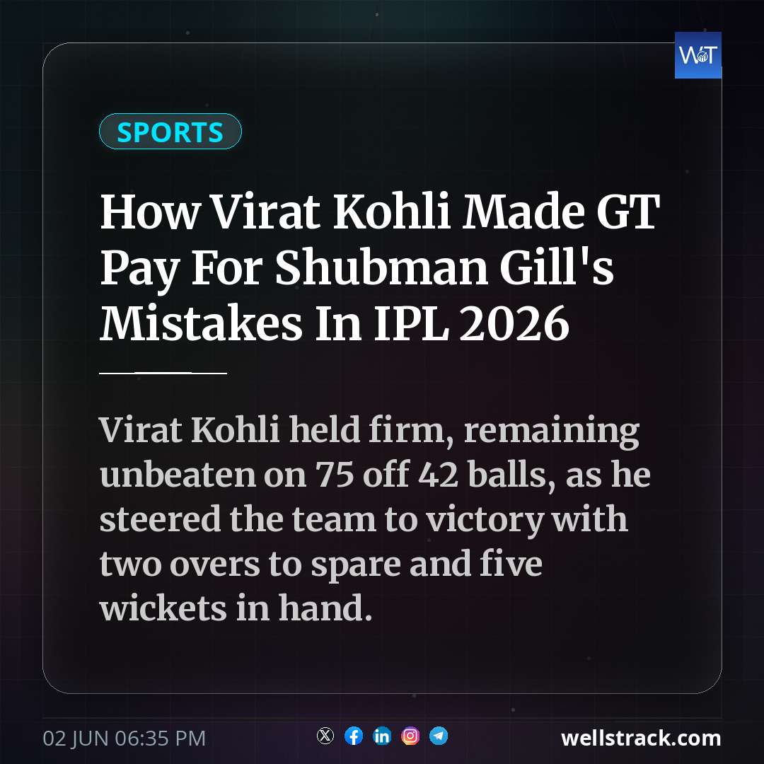 How Virat Kohli Made GT Pay For Shubman Gill's Mistakes In IPL 2026