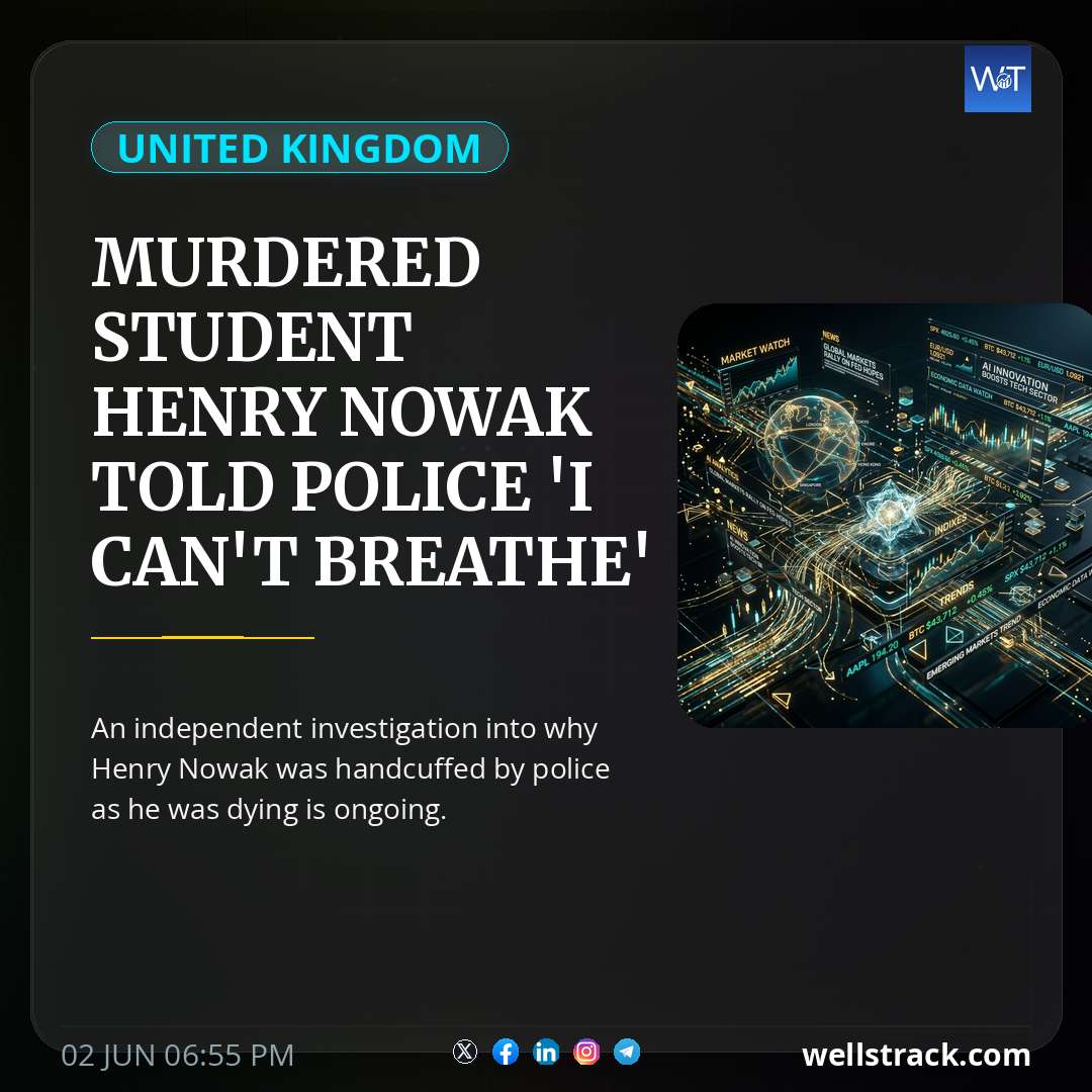 Murdered student Henry Nowak told police 'I can't breathe' while handcuffed