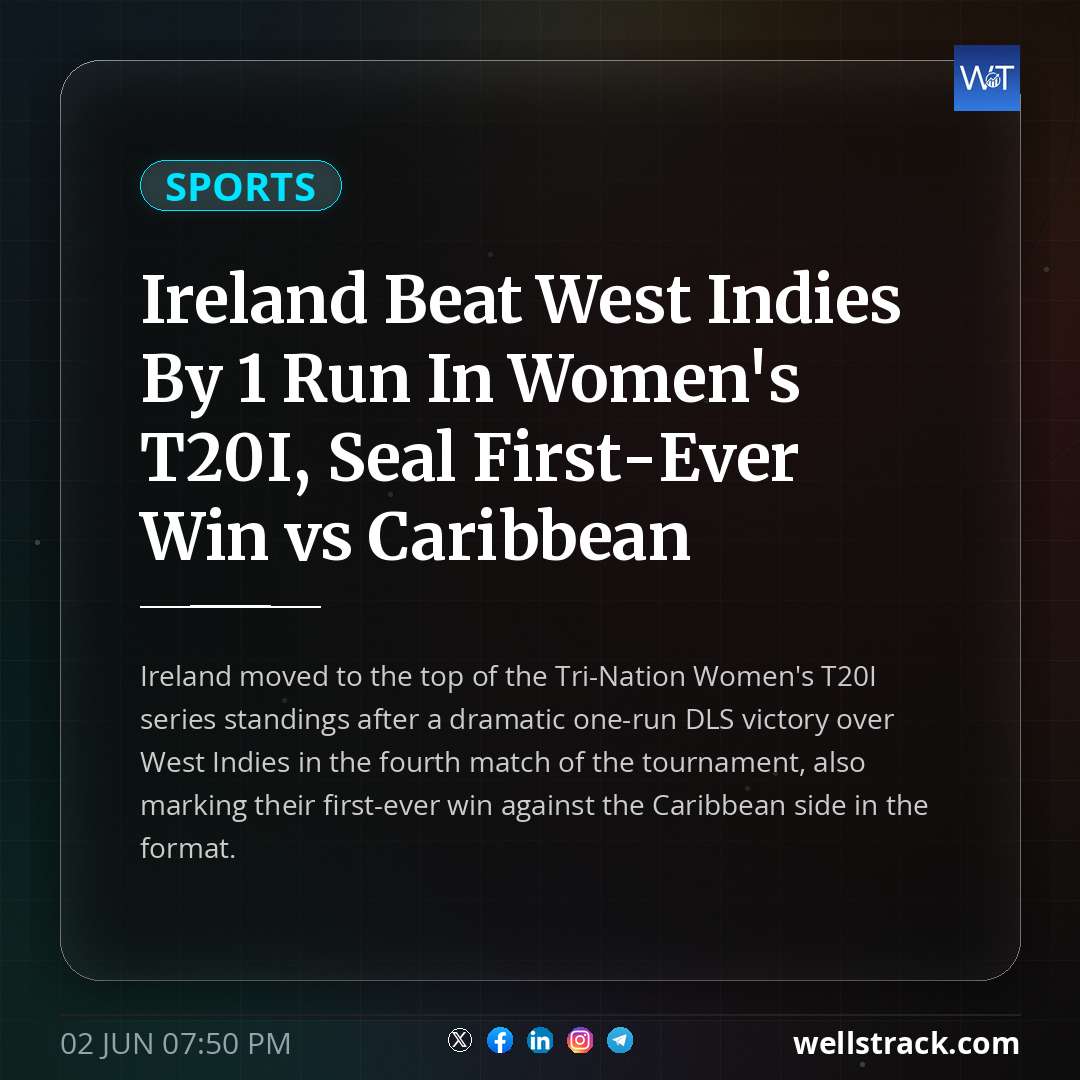 Ireland Beat West Indies By 1 Run In Women's T20I, Seal First-Ever Win vs Caribbean