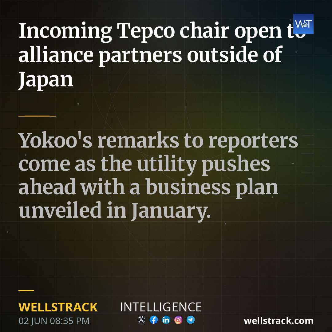 Incoming Tepco chair open to alliance partners outside of Japan