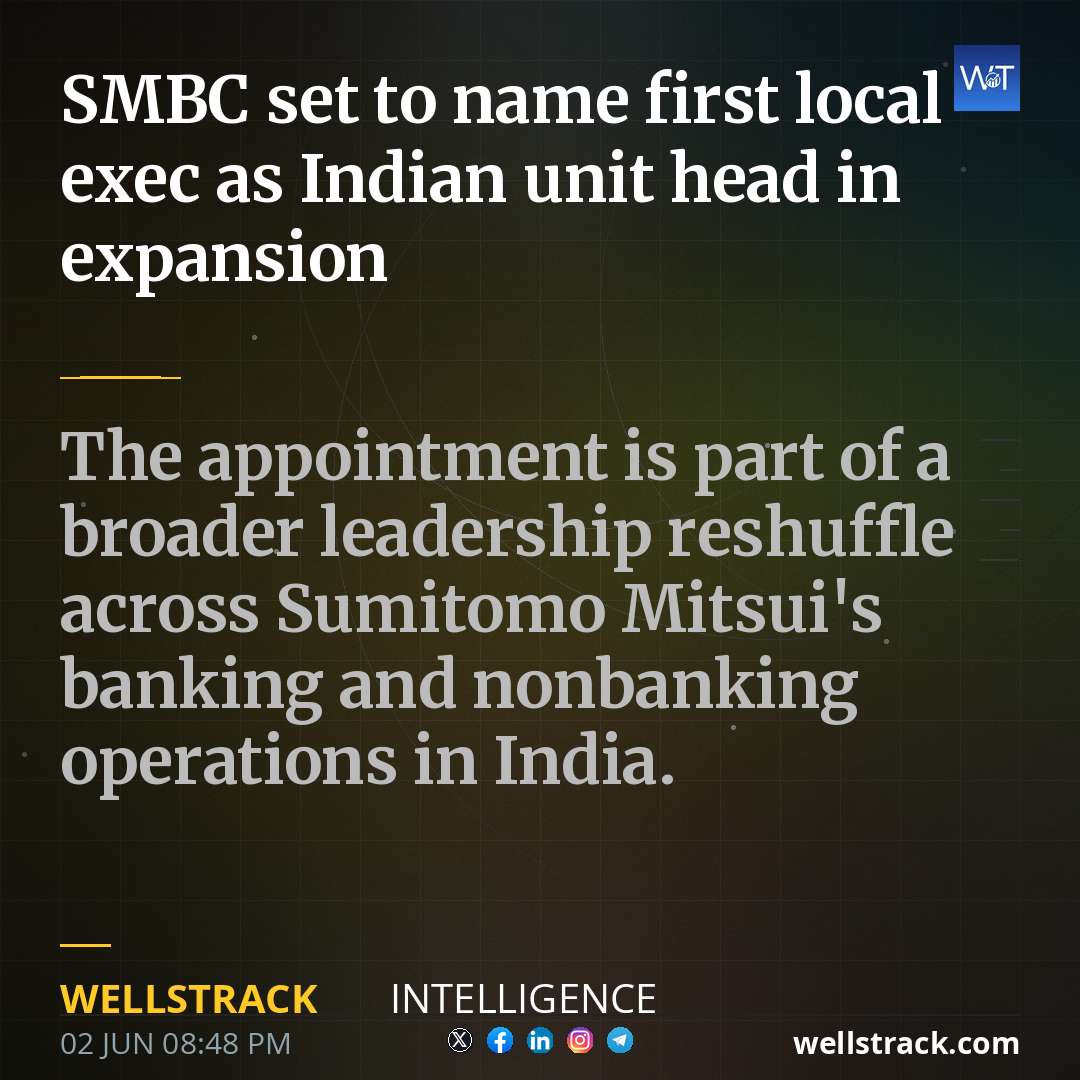 SMBC set to name first local exec as Indian unit head in expansion