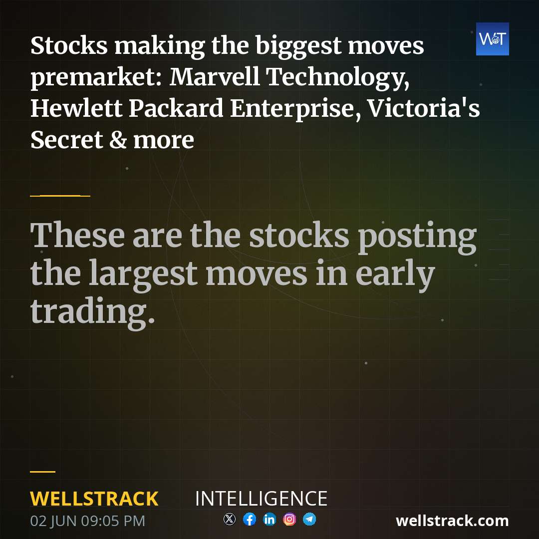 Stocks making the biggest moves premarket: Marvell Technology, Hewlett Packard Enterprise, Victoria's Secret & more — WellsTrack