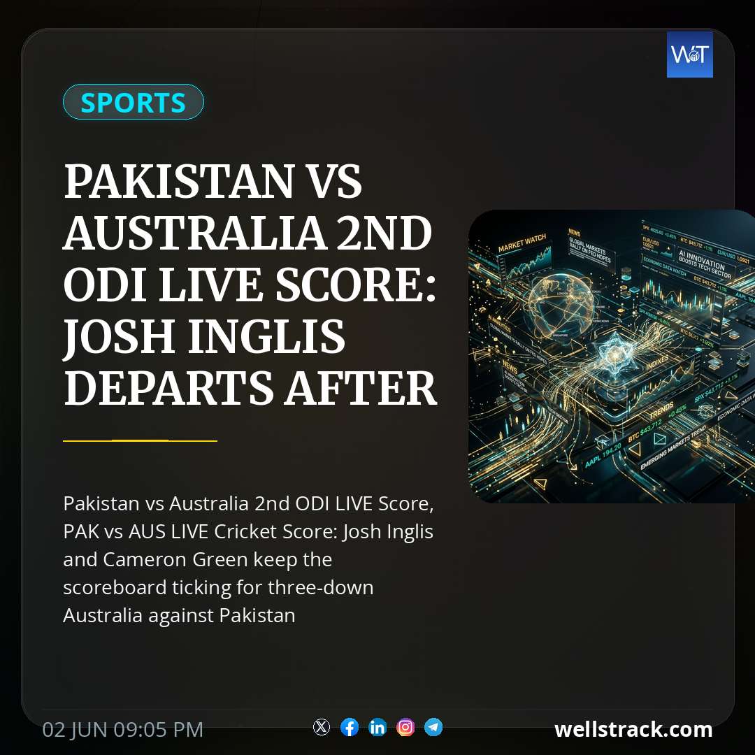 Pakistan vs Australia 2nd ODI Live Score: Josh Inglis Departs After Fifty, Australia In Trouble vs Pakistan — WellsTrack