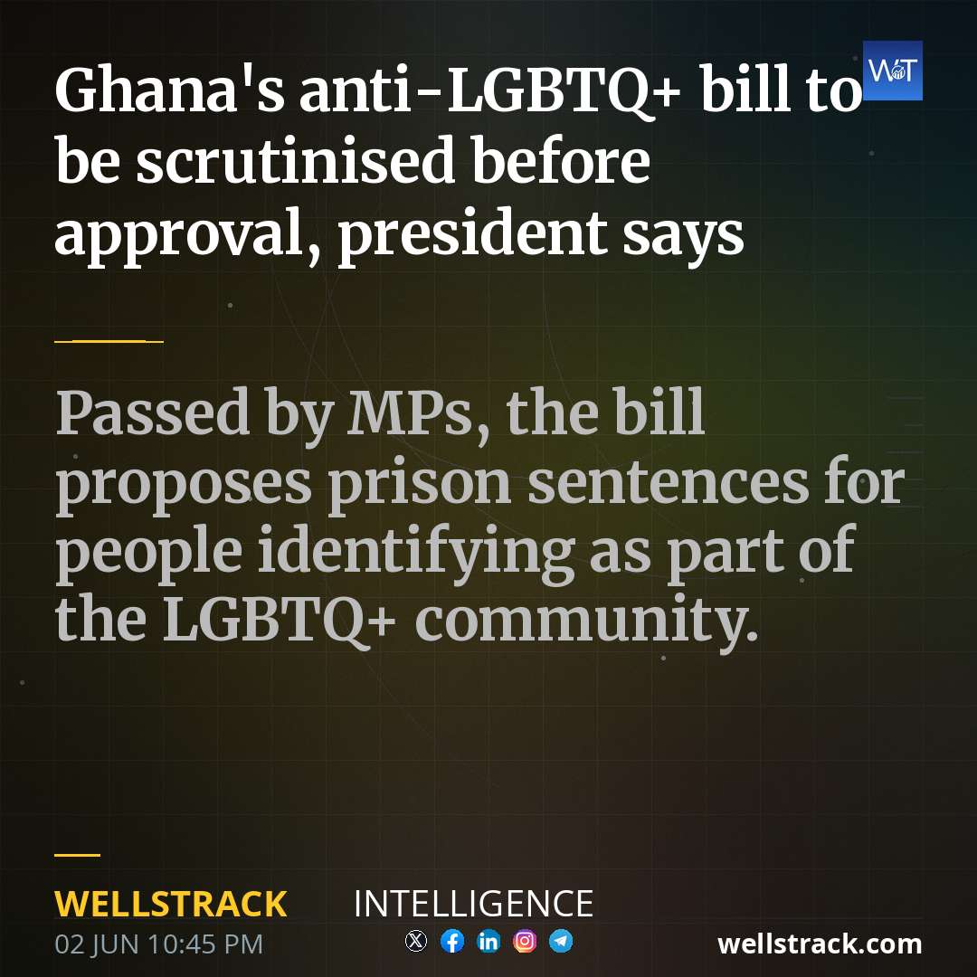 Ghana's anti-LGBTQ+ bill to be scrutinised before approval, president says