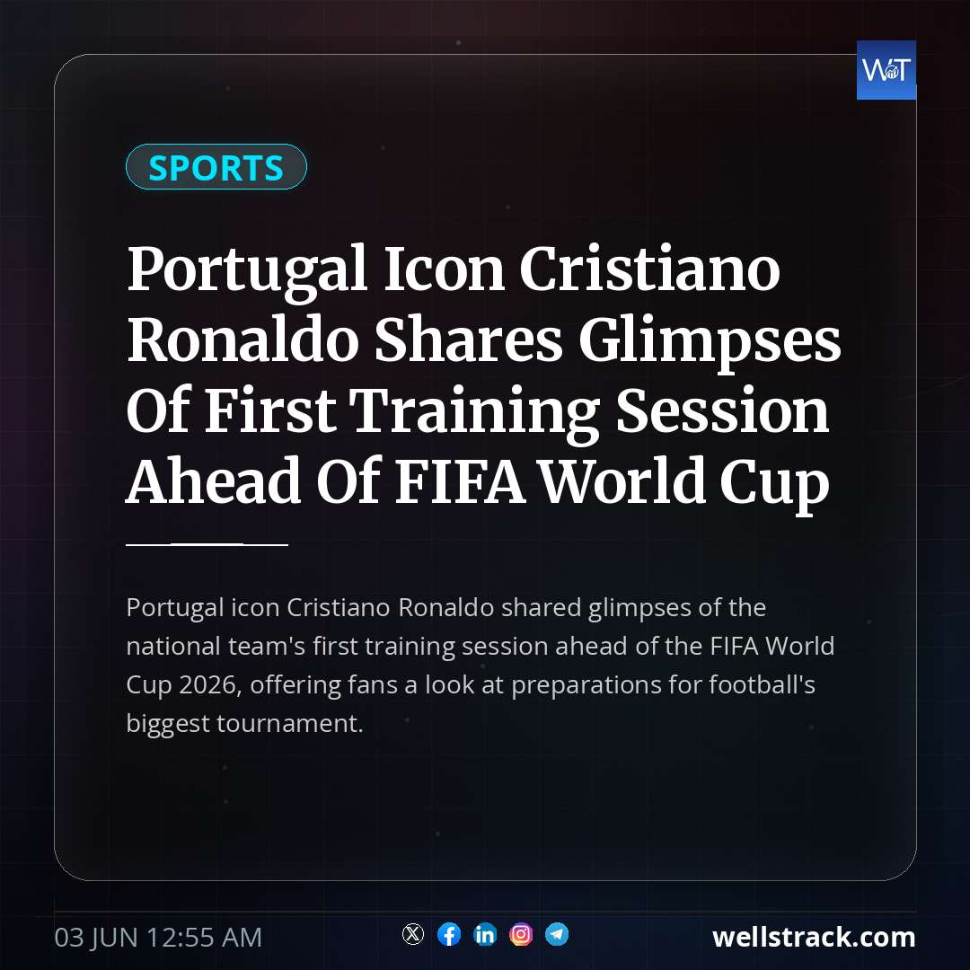 Portugal Icon Cristiano Ronaldo Shares Glimpses Of First Training Session Ahead Of FIFA World Cup — WellsTrack