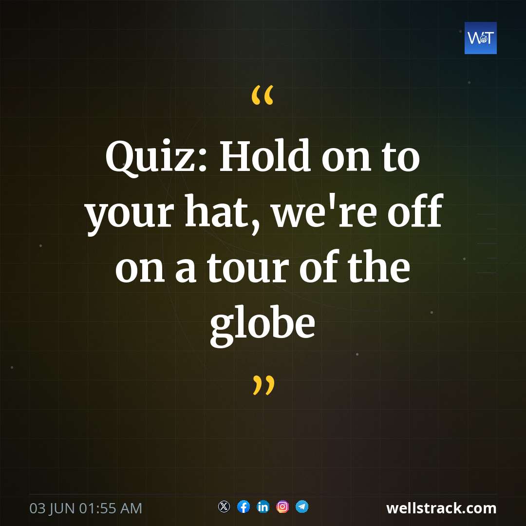 Quiz: Hold on to your hat, we're off on a tour of the globe — WellsTrack