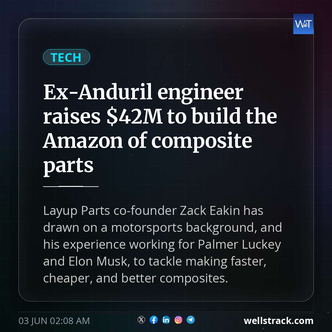 Ex-Anduril engineer raises $42M to build the Amazon of composite parts — WellsTrack
