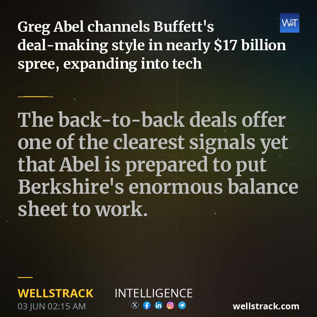Greg Abel channels Buffett's deal-making style in nearly $17 billion spree, expanding into tech — WellsTrack