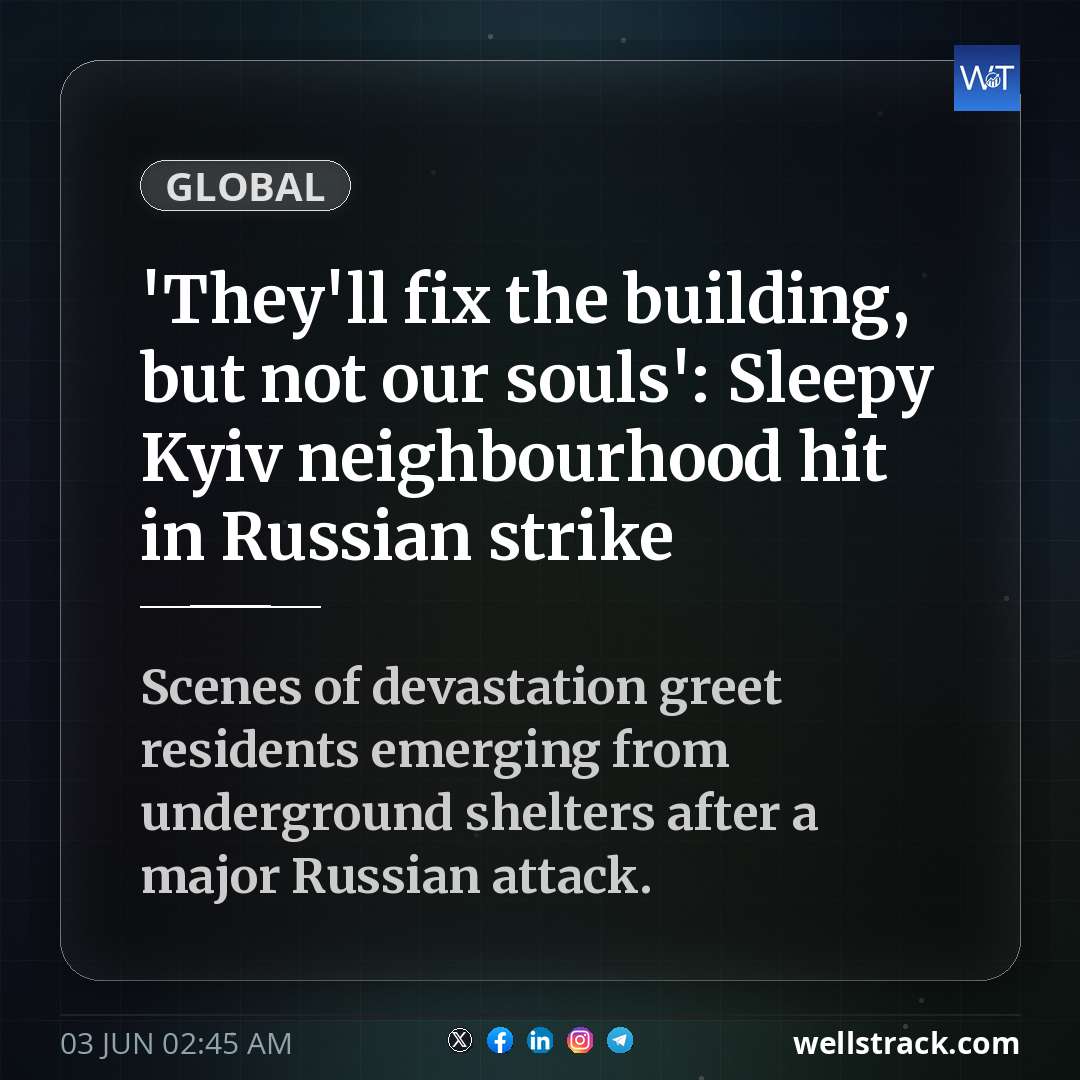 'They'll fix the building, but not our souls': Sleepy Kyiv neighbourhood hit in Russian strike