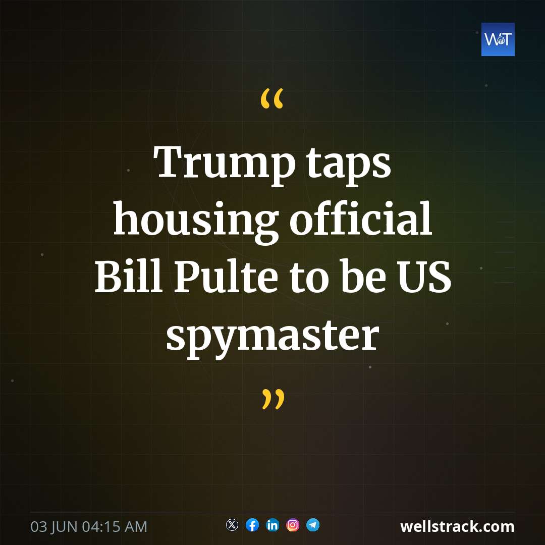 Trump taps housing official Bill Pulte to be US spymaster