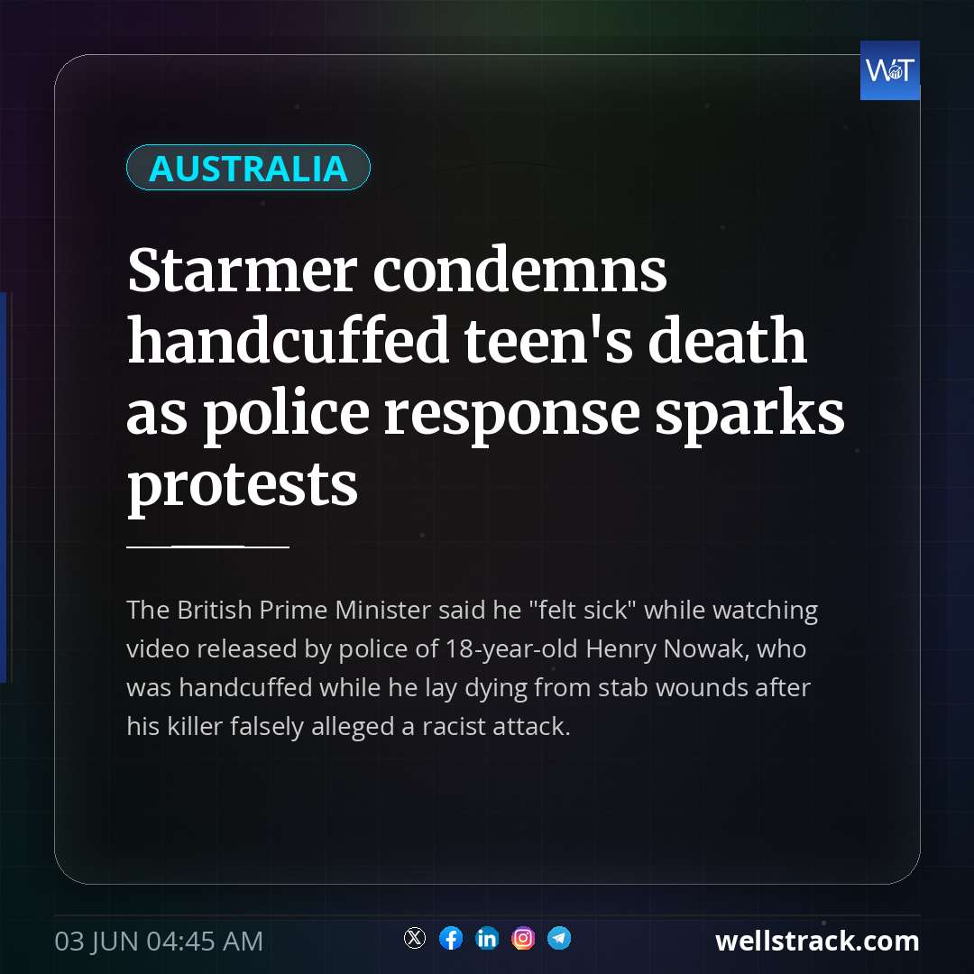 Starmer condemns handcuffed teen's death as police response sparks protests — WellsTrack