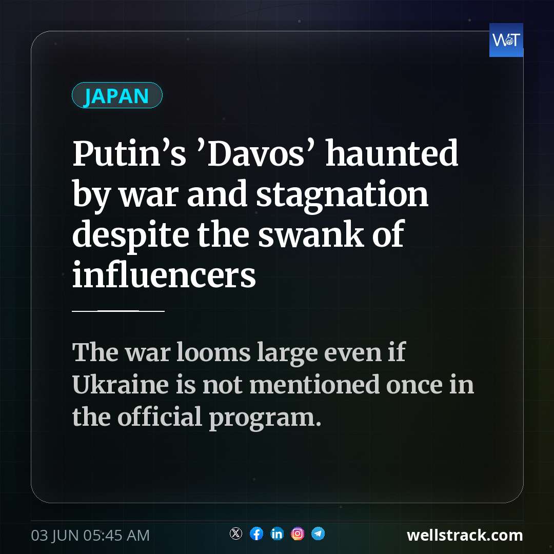 Putin’s ’Davos’ haunted by war and stagnation despite the swank of influencers — WellsTrack