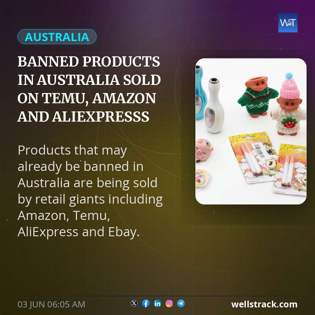Banned products in Australia sold on Temu, Amazon and AliExpresss — WellsTrack