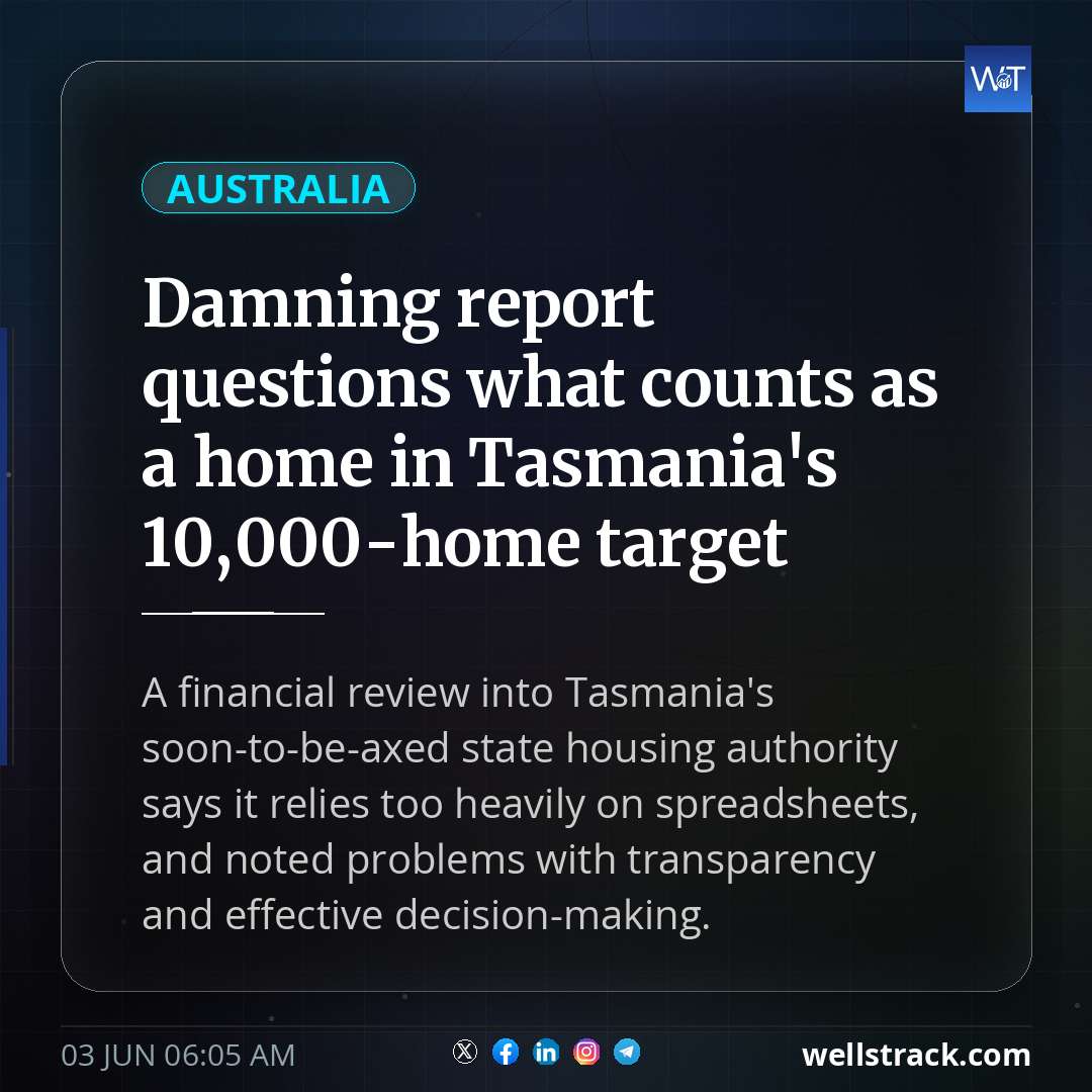 Damning report questions what counts as a home in Tasmania's 10,000-home target — WellsTrack