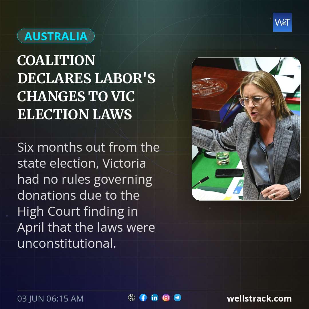 Coalition declares Labor's changes to Vic election laws 'unconstitutional' — WellsTrack