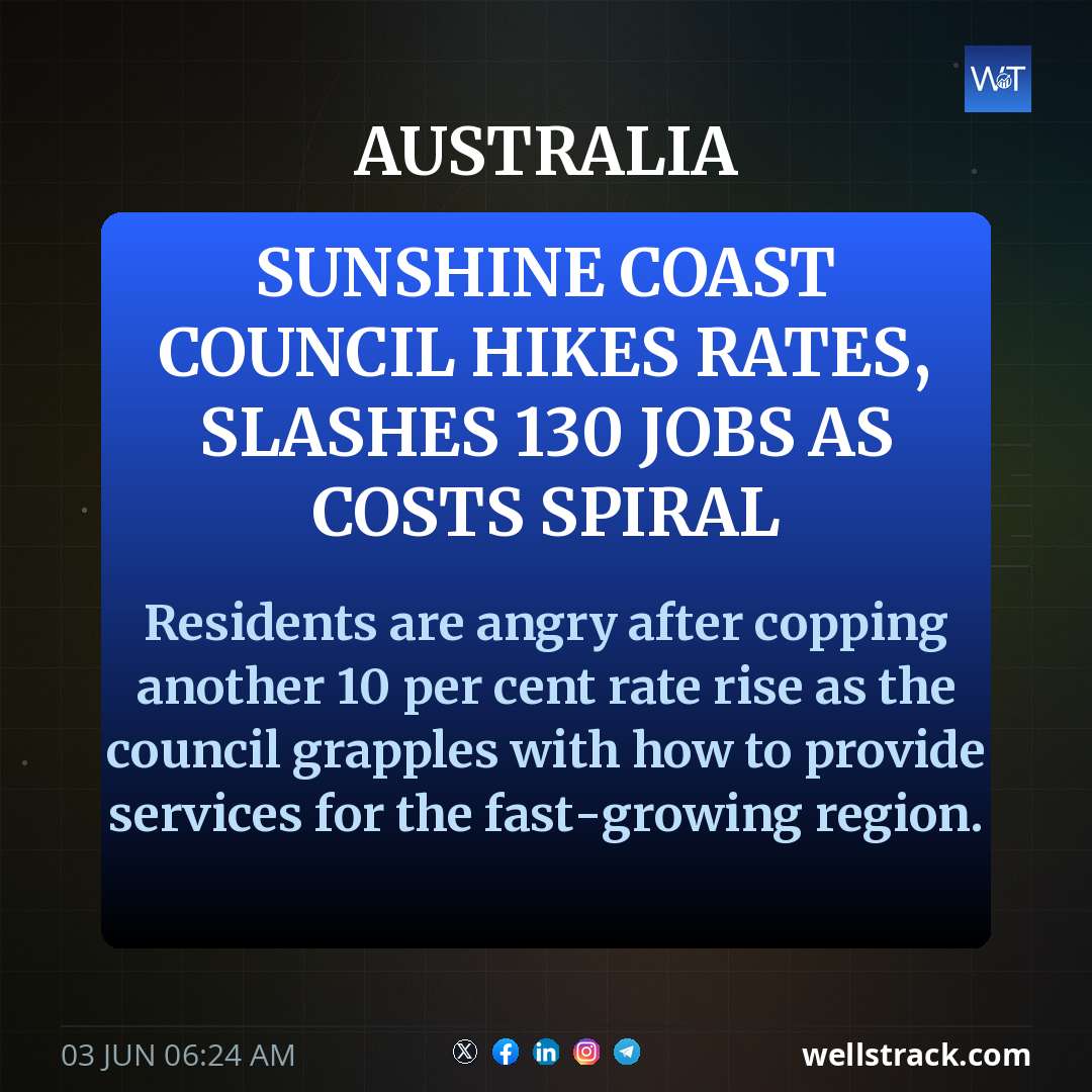 Sunshine Coast Council hikes rates, slashes 130 jobs as costs spiral — WellsTrack